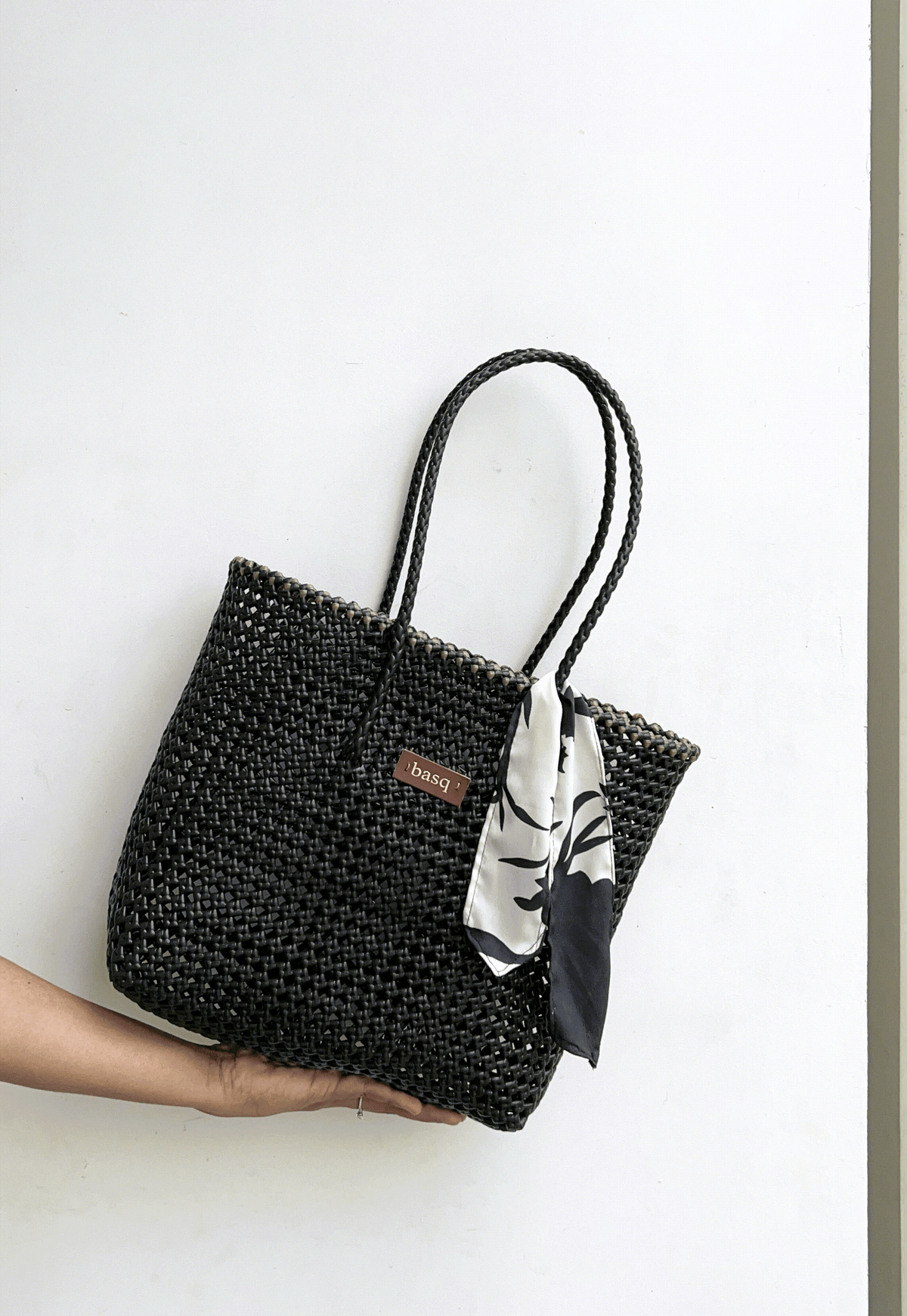 Solid Tote- Black Stars Tote (with lining)