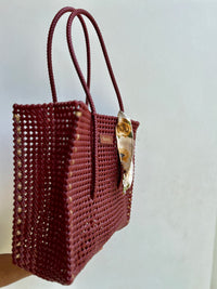 Solid Tote- Classic Maroon