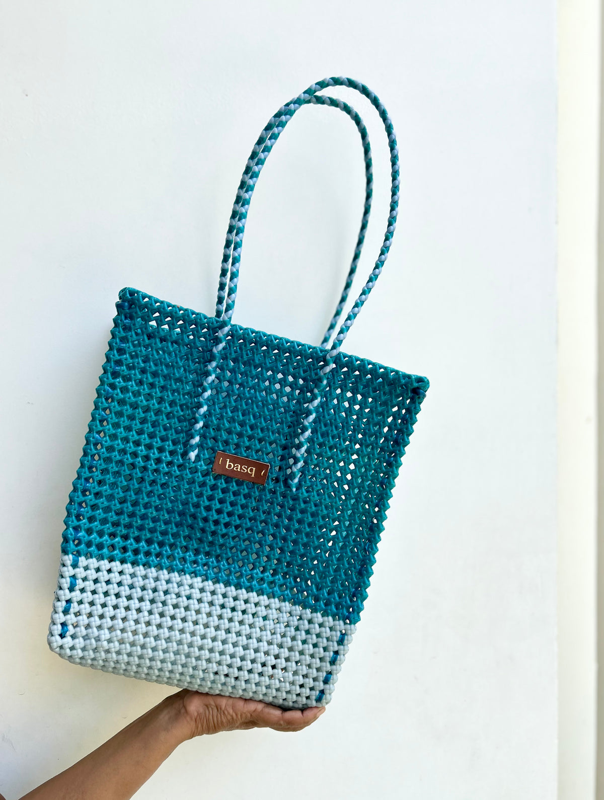 Solid Tote- Peacock & Pearl Tote