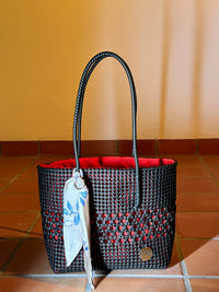 Solid Tote- Black Stars Tote (with lining)