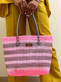 Designer Tote- Pink Candy