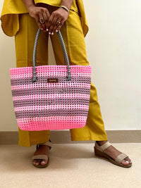 Designer Tote- Pink Candy