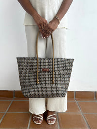 Designer Tote- Gold & Silver Tote