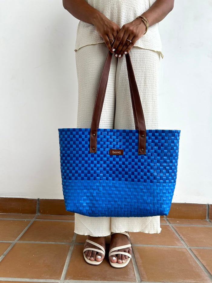 Designer Tote- Shades of Blue