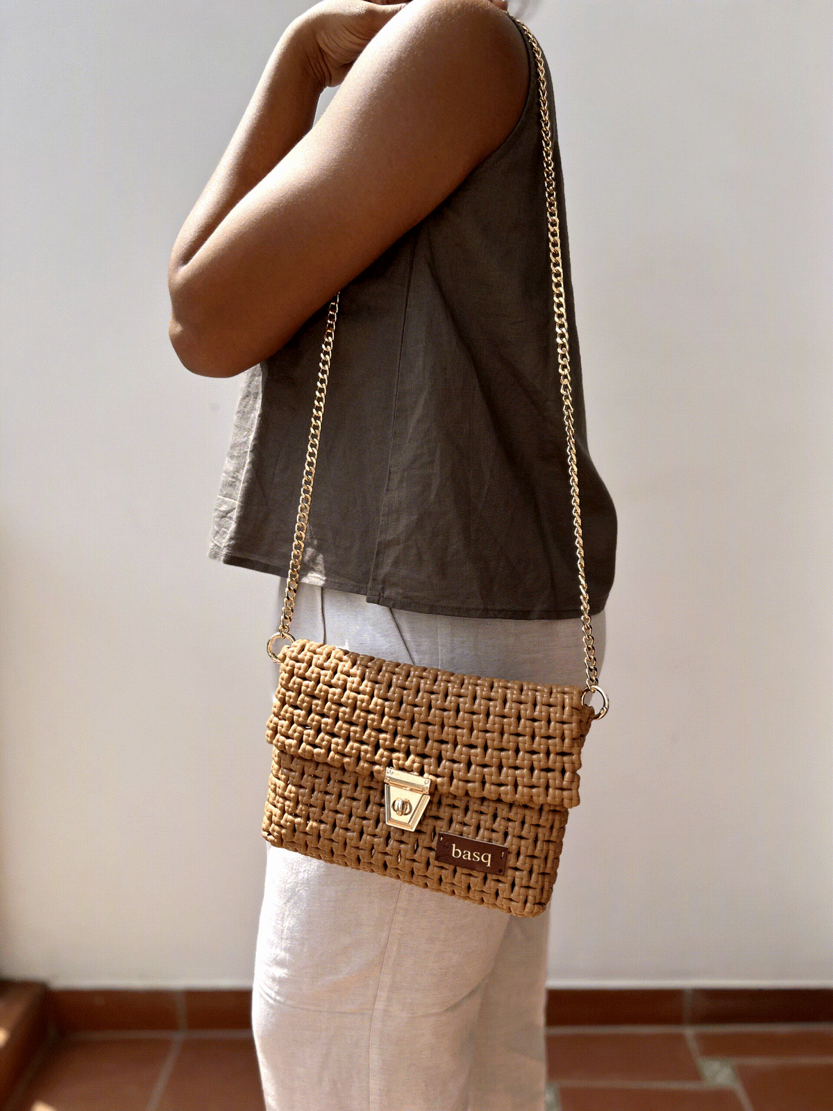 Solid Sling- Beige Brown