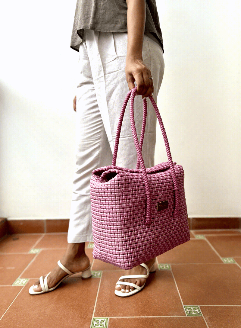 Lunch Bag- Dark and Light Pink