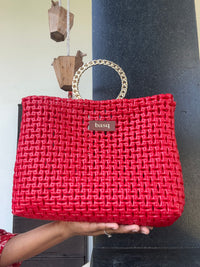 Cross Bodybag- Cherry Red