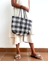 Designer Tote- B&W Chess